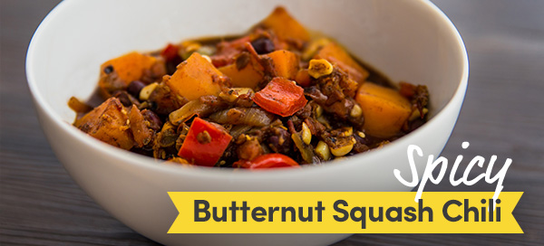 spicy butternut squash chili