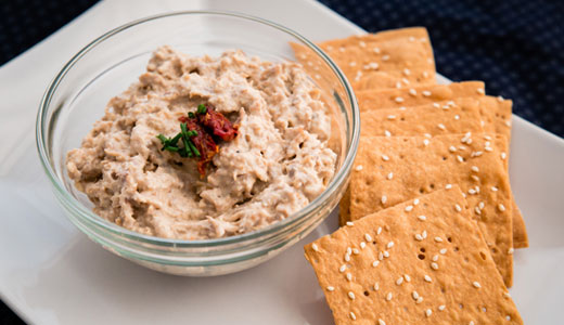 ahi spread with lavosh